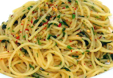 Spaghetti mit Knoblauch und Olivenöl – Rezept