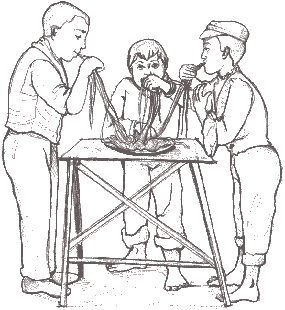 Essen gehen in Neapel: Typische Speisekarte eines Restaurants