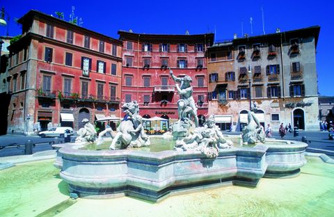 Sternförmiger Neptunbrunnen an der Piazza Navona in Rom (© Vito Arcomano - Fototeca ENIT)