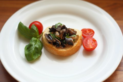 Crostini mit Pilzen (con i funghi) – Rezept