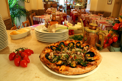 Pizza mit Meeresfrüchten (Pizza ai frutti di mare)